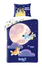 Bluey, set lenjerie de pat single, din bumbac, 160-200 cm