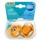 Canpol babies, BabiesBoo, suzeta din silicon, simetrica, portocaliu, 0-6 luni, 2 buc.