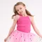 Cool Club, Bluza cu bretele, din tricot striat, roz