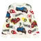 Cool Club, Bluza cu maneca lunga pentru baieti, alb, imprimeu Hot Wheels