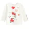 Cool Club, Bluza cu maneca lunga pentru fete, alb, imprimeu Hello Kitty