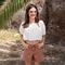 Cool Club, Bluza cu maneca scurta pentru fete, crop top, alb
