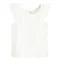 Cool Club, Bluza fara maneci pentru fete, din tricot striat, alb