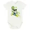 Cool Club, Body cu maneca scurta pentru baieti, ecru, imprimeu Mickey Mouse