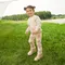 Cool Club, Colanti pentru fete, din tricot striat, bej
