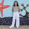 Cool Club, Pantaloni din material textil pentru fete, alb