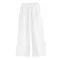 Cool Club, Pantaloni din material textil pentru fete, cu in, wide, alb