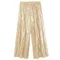 Cool Club, Pantaloni din material textil pentru fete, wide, auriu