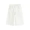 Cool Club, Pantaloni scurti de blugi reglabili pentru fete, wide, alb