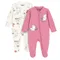 Cool Club, Pijama tip salopeta pentru fete, mix, set, 2 buc., Imprimeu Moomins