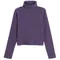 Cool Club, Pulover cu guler inalt pentru fete, din tricot striat, violet