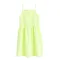 Cool Club, Rochie cu bretele pentru fete, din tricot striat, verde