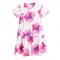 Cool Club, Rochie cu maneca scurta pentru fete, alb