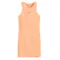 Cool Club, Rochie fara maneci pentru fete, din tricot striat, portocaliu