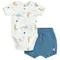 Cool Club, Set pentru baieti, Body cu maneca scurta, Pantaloni scurti bloomers, mix