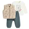 Cool Club, Set pentru baieti, Vesta, Bluza cu maneca lunga, Pantaloni trening, mix, imprimeu Winnie the Pooh