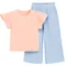 Cool Club, Set pentru fete, Tricou, Pantaloni din textil, wide, mix