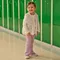 Cool Club, Set pentru fete, Vesta, Bluza cu maneca lunga, Colanti, din tricot striat, mix