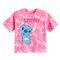 Cool Club, Tricou lejer pentru fete, roz fluo, imprimeu Lilo si Stitch