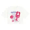 Cool Club, Tricou pentru fete, crop top, alb