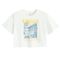 Cool Club, Tricou pentru fete, crop top, alb