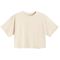 Cool Club, Tricou pentru fete, crop top, bej