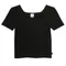 Cool Club, Tricou pentru fete, crop top, negru