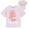 Cool Club, Tricou pentru fete, oversize, violet, imprimeu Care Bears