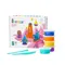 Hey Clay, Beasts, set creativ, 15 cutii de plastilina