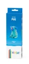 Hey Clay, Dog Story, Pug, set creativ, 3 cutii de plastilina