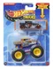 Hot Wheels, Monster Trucks, Bone Shaker + masina Hot Wheels, scara 1:64, JCG41