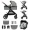Kinderkraft, Esme, carucior multifunctional 3in1, Moonlight Grey