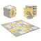 Kinderkraft, Luno Shapes, covoras din spuma puzzle 3D, galben