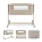 Kinderkraft, Nestee Grow 2, patut suplimentar, beige wood