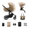 Kinderkraft, Prime 2, carucior multifunctional 2in1, Sandrose Beige