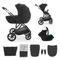 Kinderkraft, Prime 3, carucior multifunctional, 3in1, Venezian Black