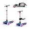 Kinderkraft, RAKET UP, trotineta LED cu 3 roti cu sezut, 2in1, Pink