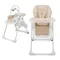 Kinderkraft, Tummie, scaun de masa pliabil 2 in 1, Beige