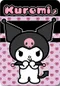 Kuromi, patura polar, roz, 100-140 cm