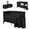 Lionelo, Ellen, patut de calatorie cu extensie mare 3in1, Black