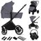 Lionelo, Mika Plus, carucior multifunctional, 3in1, Grey Stone