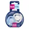 Lovi, Prime, suzeta dinamica din silicon, Frost/Glacier Cream, 0-6 luni, 2 buc.