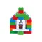 Marioinex, Junior, set de constructie, blocuri XL cu ferestre si usi, 40 piese