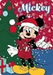 Mickey Mouse, patura din fleece, Craciun, 100-140 cm