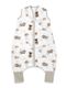 MimiNu, Flo, Ursuleti, sac de dormit subtire de vara cu picioare, bej, 51-87 cm
