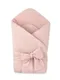 MimiNu, patura de infasat bebelusi, muselina, roz