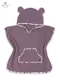 MimiNu, prosop tip poncho cu uscare rapida, cu buzunar, violet, 4-7 l.