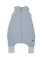 MimiNu, sac de dormit cu picioare, calduros, muselina, denim, TOG 2.5, marime S, 1-2,5 ani