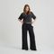 Pantaloni de trening din bumbac cu croiala wide leg NOWEAR