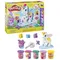 Play-Doh, Magical Stylin' Unicorn, set creativ, 5 cutie cu plastilina
